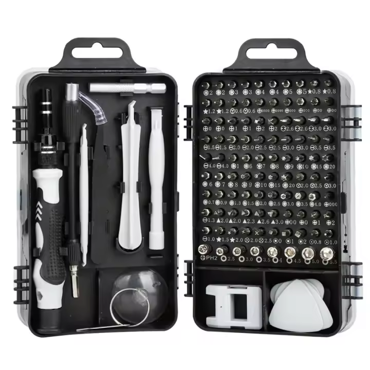 Juego De Destornilladores De 115 En 1 De Precisión Con 98 Bits Magnéticos Herramienta De Reparación Multifuncional Para iPhone Gafas Material De Carbono Alto - 1