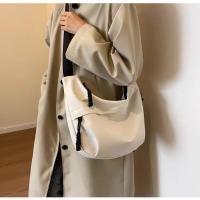 Bolso Bandolera De Nylon Para Mujer Estilo Casual Color Sólido Cierre De Cremallera Gran Capacidad Bolso De Hombro Sencillo - details 9