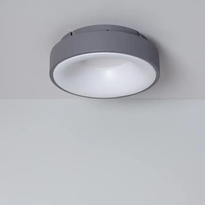 Ledkia Plafón LED 15W Circular Metal Ø300 mm CCT Seleccionable Wingu - 1