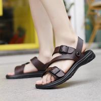 Sandalias De Verano Para Hombre Casual Deportivas PU Cuero No Eslipantes Transpirables Zapatos Romanos Playa Zapatos Del Jardín - details 18