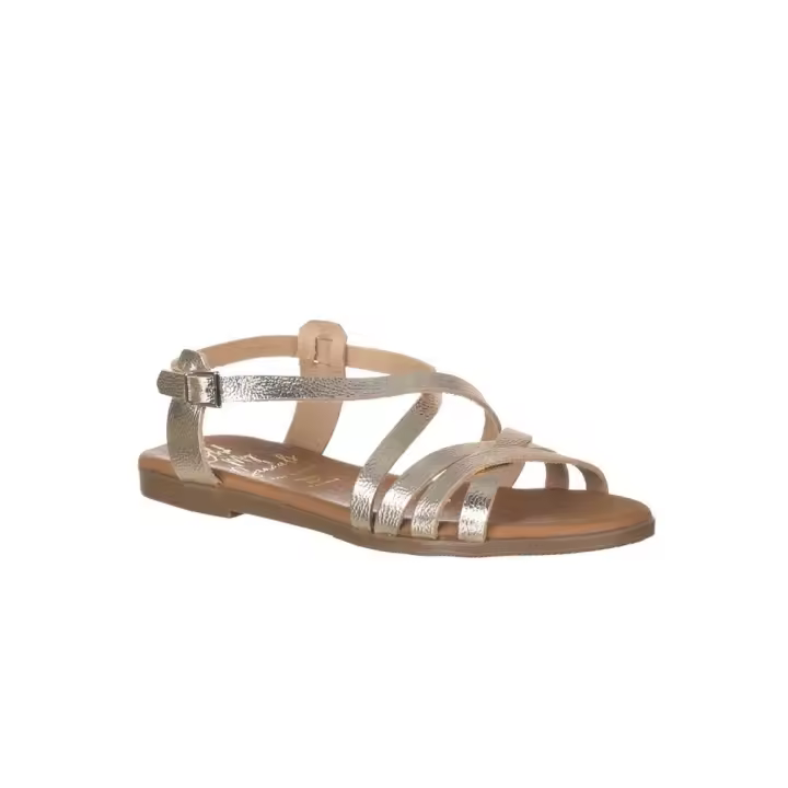 Sandalias Planas Oh My Sandals 5555 Mujer Oro - 1