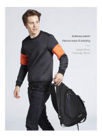 Mochila Deportiva Unisex Mixi Para Ciclismo Y Viajes Con USB Cruzada Versátil De Moda Para Estudiantes Y Escolares Material De Poliéster - details 4