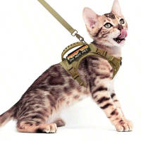 Chaleco para gatos al aire libre, ropa impermeable para gatos, correa para el pecho, chaleco especial para caminar, se puede ajustar - details 6