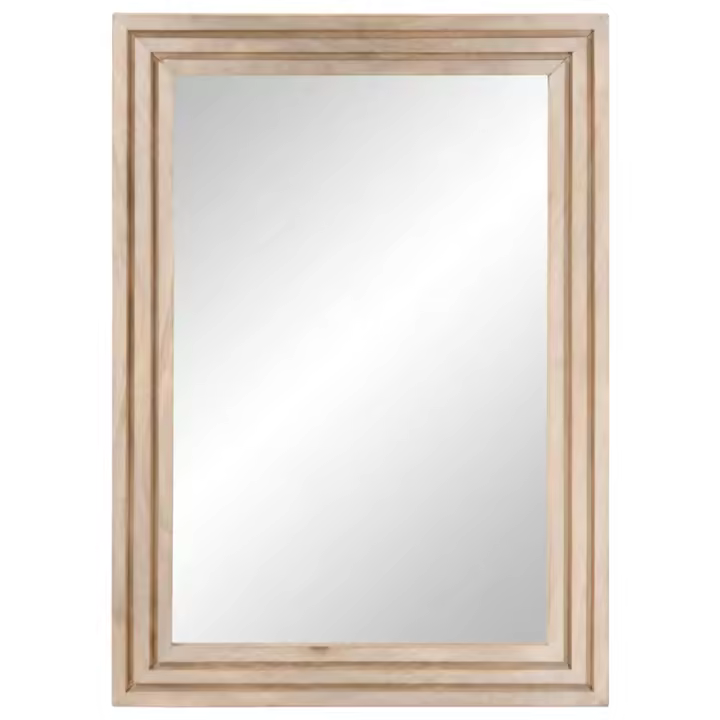 Espejo de baño Madera de Mango y Vidrio 50x70 cm - 1