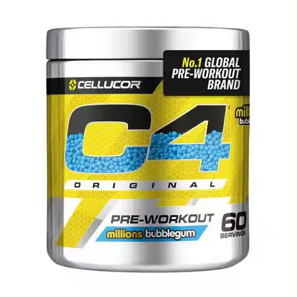C4 Original Pre-Entreno con beta-alanina, creatina, L-arginina y cafeína. 60 servicios. Cellucor - 1