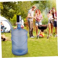 Dispensador de agua eléctrico USB-C, bomba automática portátil para botellas de 5, 8, 10, 15 y 20 litros y botellas de vidrio, para camping, oficina, gimnasio, color negro - details 0