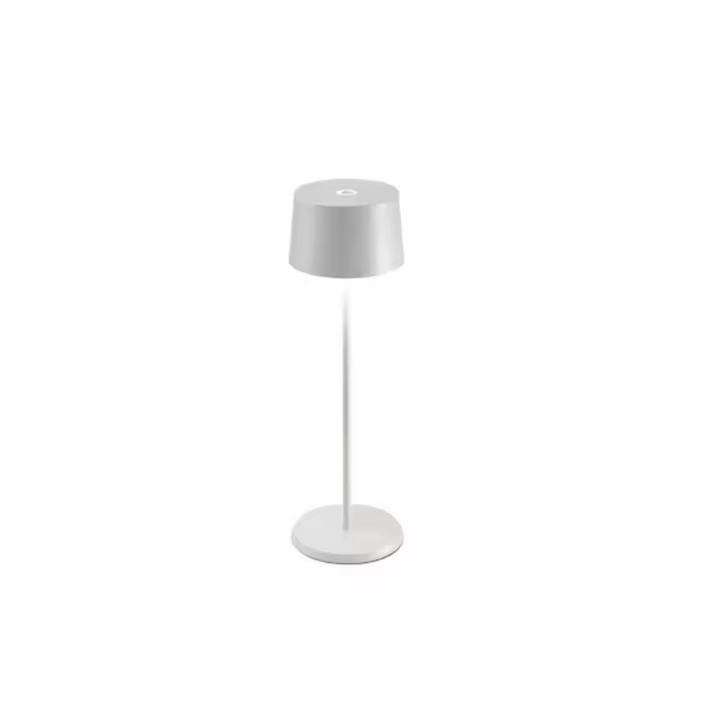 Azafrán Olivia Pro Blanco Mate-Lámpara de Mesa Led H35cm - 1