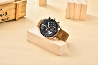 Reloj De Pulsera Deportivo De Lujo Para Hombre BENYAR Con Correa De Cuero Resistente Al Agua Y Al Choque Cronógrafo De Cuarzo Reloj Militar - details 9