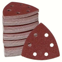 Pegatinas De Pulido Triangulares 10/60pcs Multi-Abrilletes 40-320 Con Diseño Eficiente De Extracción De Polvo Para Molinos De Ángulo Y Delta - details 0