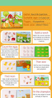 Juego Educativo Montessori Para Bebés Libro Ocupado Con Pegatinas Tablero Ocupado Juegos De Alineación Temprana De Aprendizaje Educativo Para Niños Pequeños - details 12