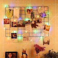 Cadena De Luces De Cobre Con Clip USB Para Decoración De Fiestas Y Navidad Estrella Luz Atmosfera Para Habitación Y Pared - details 4