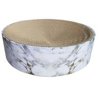 WANEKA Rascador Circular para Gatos de Cartón Cama para Gato Afila Uñas para rascar Modelo Burmese Máxima Calidad Ondulado Rascador Gato Carton La Cama Ovalado Rascador Protección de Muebles Almohadilla para Rascar - details 1