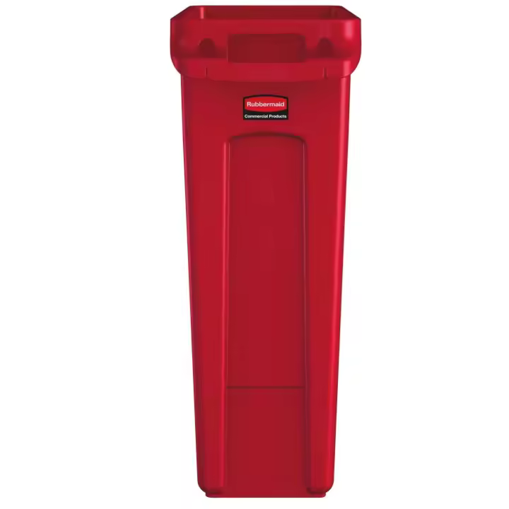 Rubbermaid Contenedor Slim Jim® con ventilación 87 l rojo - 1