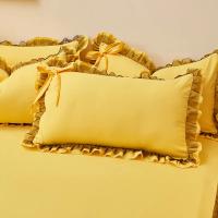 Funda De Almohada Estilo Princesa Coreana Con Volante Grande Para Niñas Decoración De Dormitorio En Algodón Suave 48x74cm - details 7