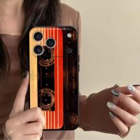 Funda Para iPhone Retro De Cinta Magnética Compatible Con Modelos 7 8 11 12 13 14 15 16 17 pro Max XR XS Mini Painted Phone Case - details 3