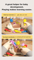Juguetes Montessori Para Niños De 18M+ Juego Educativo De Erizo De Aleros Para Actividades De Aprendizaje Y Desarrollo Motor Fino - details 1