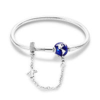 Pulsera De Plata Esterlina 925 Con Estrella Luna Mariposa Corazón Y Puño De Zirconia Para Mujer Pulsera De Moda Para Fiestas Y Joyería DIY - details 20