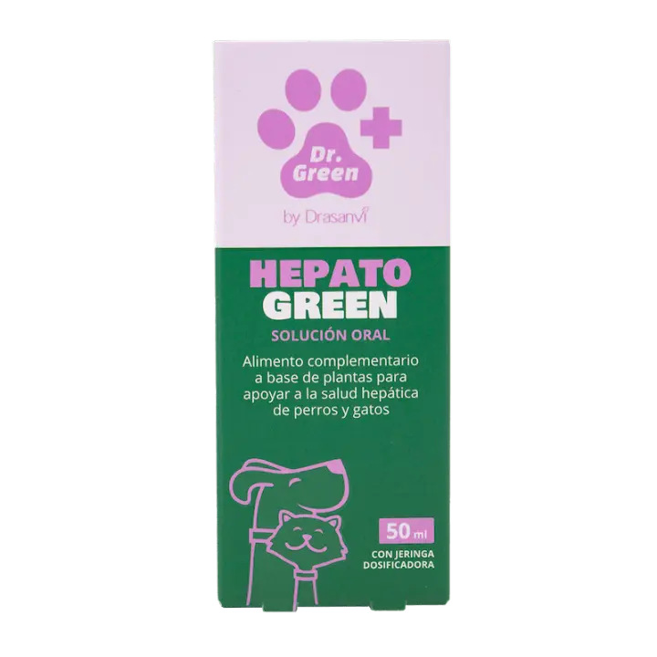 Dr. Green Hepatogreen para Perros y Gatos. Suplemento Oral líquido Apoyo Hepático y Detoxificación Efectiva del Hígado - 1