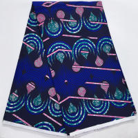 Tela De Estilo Nigéria Ghana Poliéster De Alta Calidad 6 Yardas 2025 Real Ankara Wax Lace Para Vestido De Fiesta Para Mujeres - details 1