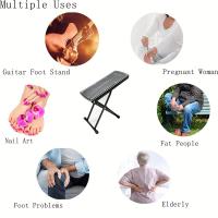 Pedal De Pies Ajustable Antideslizante Para Pedicura Portátil Cuidado De Uñas Para Uso En Salón Y Hogar - details 4