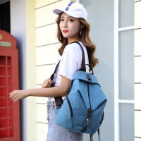 Mochila De Lona Fashion Para Mujer Gran Capacidad Mochila Casual Multifuncional Para Adolescentes Verano 2024 Color Sólido - details 12