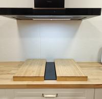 Dcasa Cubre vitrocerámica madera, Juego de 2 tablas de cortar Bambú nórdica de 56x54x4 cm - details 0