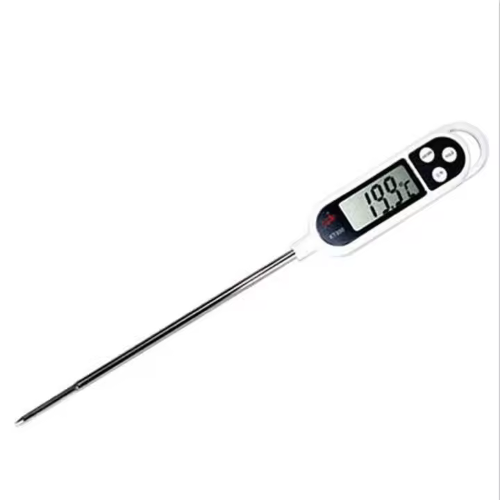 Termómetro Digital De Lectura Inmediata Para Carne 1Pc Termómetro De Cocina Para Alimentos Azúcar Aceite Freído BBQ Asador Ahumador - 1