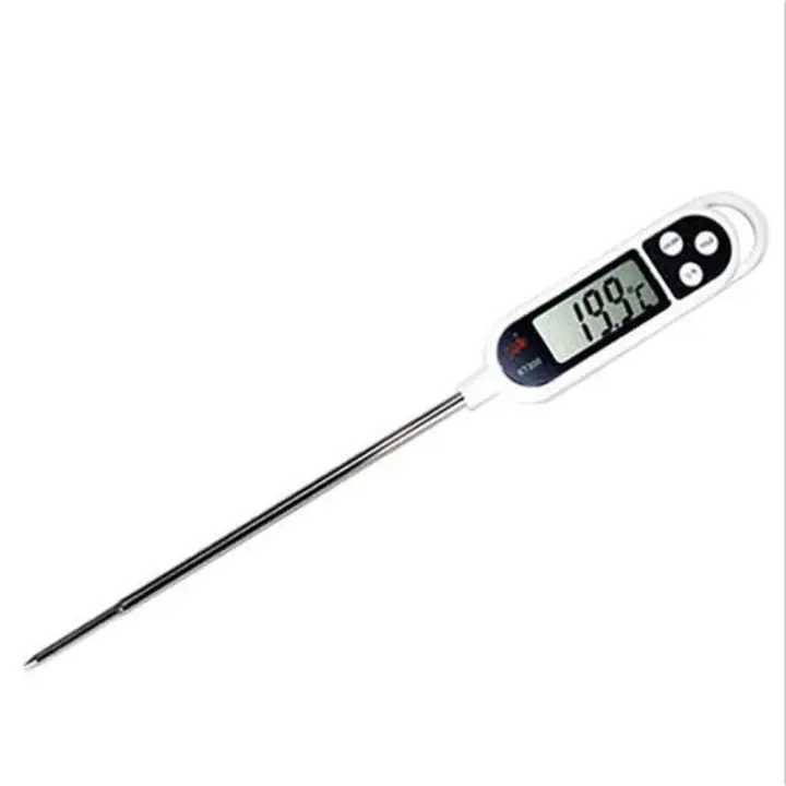 Termómetro Digital De Lectura Inmediata Para Carne 1Pc Termómetro De Cocina Para Alimentos Azúcar Aceite Freído BBQ Asador Ahumador - 1