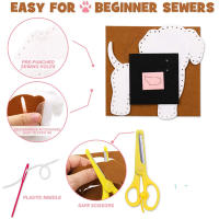 Kit De Manualidades Para Niños Con Animales De Bosque Juguetes De Peluche DIY De Terciopelo Educación Para Principiantes Edad 3-12 - details 9