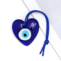 Lucky Eye Glass Drop Aceite Turco Mal De Ojo Colgante De Corazón De Mano De Fatima Para Puerta De Cuerda Tejida Joyería Para Hombres Y Mujeres Llavero De Moda - details 33