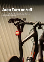 Luz Trasera De Bicicleta XOSS XR01 Inteligente Con Sensor De Freno Automático Luz De Cola LED Recargable Impermeable Accesorios De Ciclismo - details 1