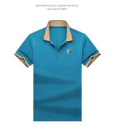 Camisa Polo Para Hombre Con Bordado De Manga Corta Estilo Inglés Anti-Pelusa Suave Para Primavera Y Verano Talla Regular - details 8