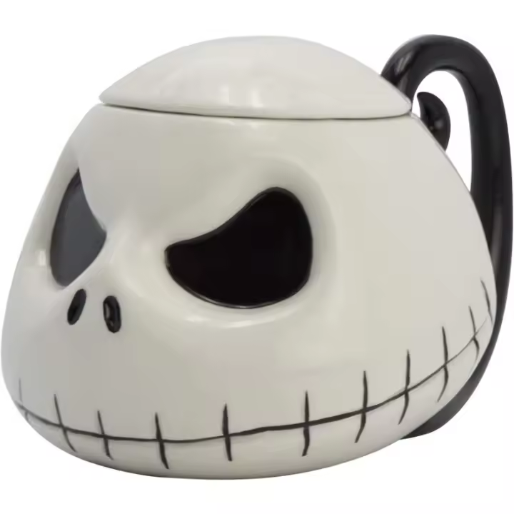 Taza The Nightmare Before Christmas Pesadilla Antes de Navidad Cerámica 3D con Tapa 450 mls - 1