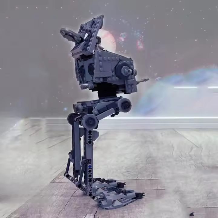 MOC AT-ST Walker Modelo De Máquina De Bloques Para Regalo De Navidad O Cumpleaños Material De Plástico Tamaño Pequeño Compatible Con Lego - 1