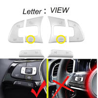 Cubierta De Botones Para Volante De Coche Para VW Volkswagen GOLF 7 MK7 Passat B8 Tiguan L Pegatina De Decoración Interior ABS - details 2