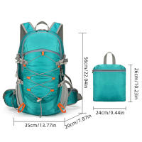Mochila De Camping Plegable 40L Para Hombres Y Mujeres Bolso De Hombro Impermeable Ultraligera Deportiva Para Viajes Senderismo Trekking - details 0