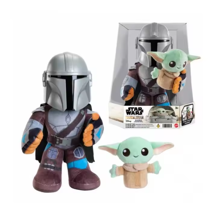 STAR WARS PELUCHE MANDALORIAN CON GROGU DE MATTEL - 1