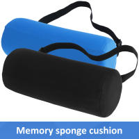 Almohada De Soporte Lumbar En Forma De Cilindro De Espuma De Memoria Con Correa Elástica Ergonómica Para Viaje Portátil Almohada Para La Columna Cervical - details 0