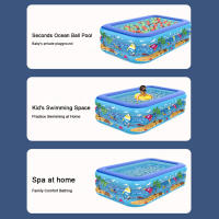 Piscina Inflable Para La Familia Adecuada Para Adultos Y Niños Juguete De Agua Para Fiestas Outdoor E Indoor Para Verano PVC Patrón Cartoon - details 6