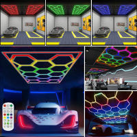 Holal led  Panel LED Hexagonal Modular 14PCW  Luz RGB  Para Techo de Garaje/Gimnasio/Lavadero Diseño Honeycomb   Iluminación Decorativa y Funcional - details 3