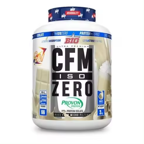 CFM ISO Zero 2Kg Chocolate Blanco - Big + Mezclador de regalo / Baja en lactosa   Baja en grasas   Calidad garantizada  Deliciosa - 1
