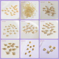 Protector De Cordones De Latón Enchapado En Oro 18K Conector En Forma De U Para Fabricación De Joyas Accesorios DIY - details 4