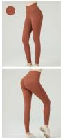 Leggings De Yoga Para Mujer Cintura Alta Sensación De Naked Fitness Running Ciclismo Ropa De Gimnasio Deporte Verano Talla True Fit Pantalones De Pierna Larga Material Nylon Spandex - details 23