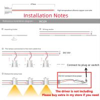 Luz De Gabinete Revestida 3W LED Mini Spot DC12V 24V Difusor De Pared Para Joyería Iluminación De Habitaciones Y Techo - details 7