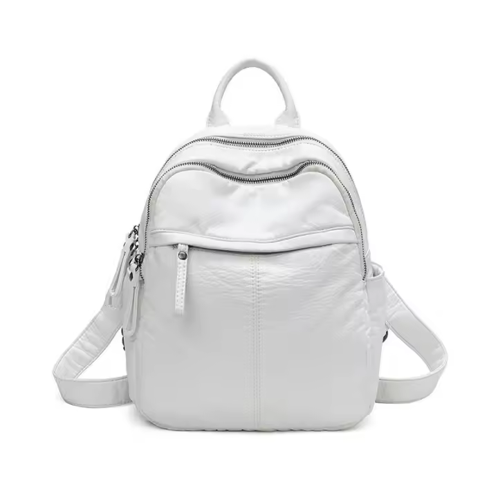 Mochipa de cuero PU de marca de Diseño para Mujer, University mochipa Escolar, Bolso de hombro de viaje a la moda, Bolso de Libro informal - 1