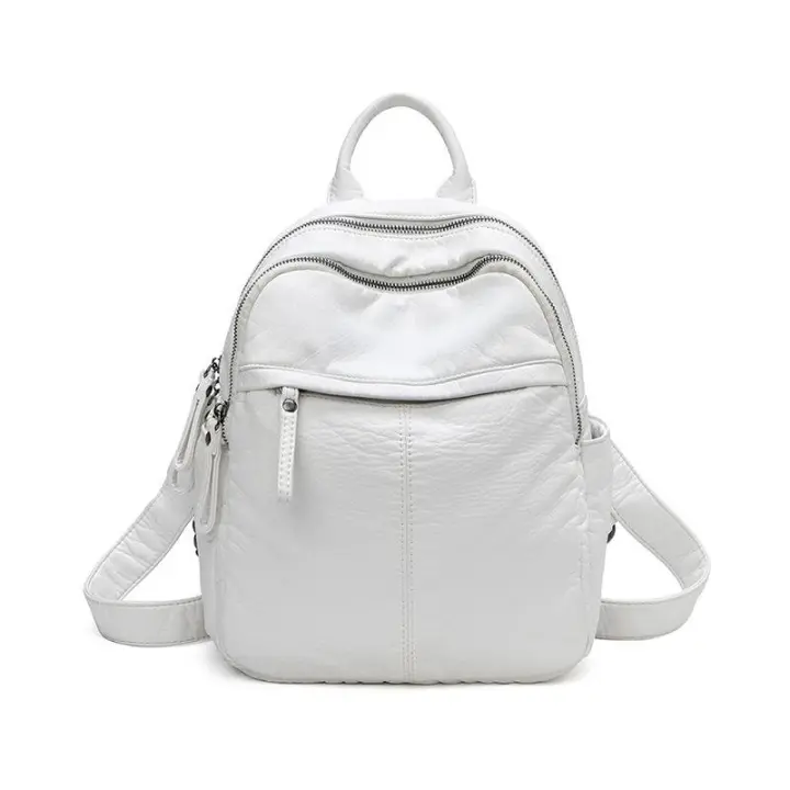 Mochipa de cuero PU de marca de Diseño para Mujer, University mochipa Escolar, Bolso de hombro de viaje a la moda, Bolso de Libro informal - 1
