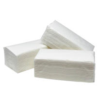 Toalla papel secamanos 3000 unidades tissue ZZ pasta celulosa doble capa laminada gofrada zigzag  20x21cm ALMERICORP - details 0