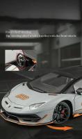 Coche De Escala 1:18 Aventador SVJ De Aleación Modelo De Coche Deportivo Metálico Con Sonido Y Luz Juguete Para Niños Regalo De Cumpleaños - details 5