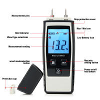 Medidor De Humedad Para Madera RZ Wood Digital Higrómetro Tester De Humedad Para Madera Con Detector De Humedad - details 1