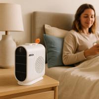 Termoventilador frío-calor Jocca 2000W portátil, compacto y ligero, con termostato regulable, 2 niveles de calor, ventilador de aire fresco y caliente, bajo consumo, asa de transporte, seguridad contra sobrecalentamiento, ideal para hogar y oficina - details 1